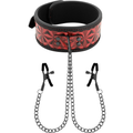 BEGME - COLLIER ÉDITION ROUGE AVEC PINCES  TÉLÉMON AVEC DOUBLURE EN NÉOPRÈNE