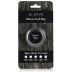 JE JOUE - ANNEAU PÉNIAL EN SILICONE  EXTENSION MAXIMALE - NOIR