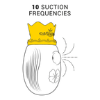 INTENSE - STIMULATEUR DE CLITORIS 10 MODES D'ASPIRATION ET DE LÉCHAGE - BLEU