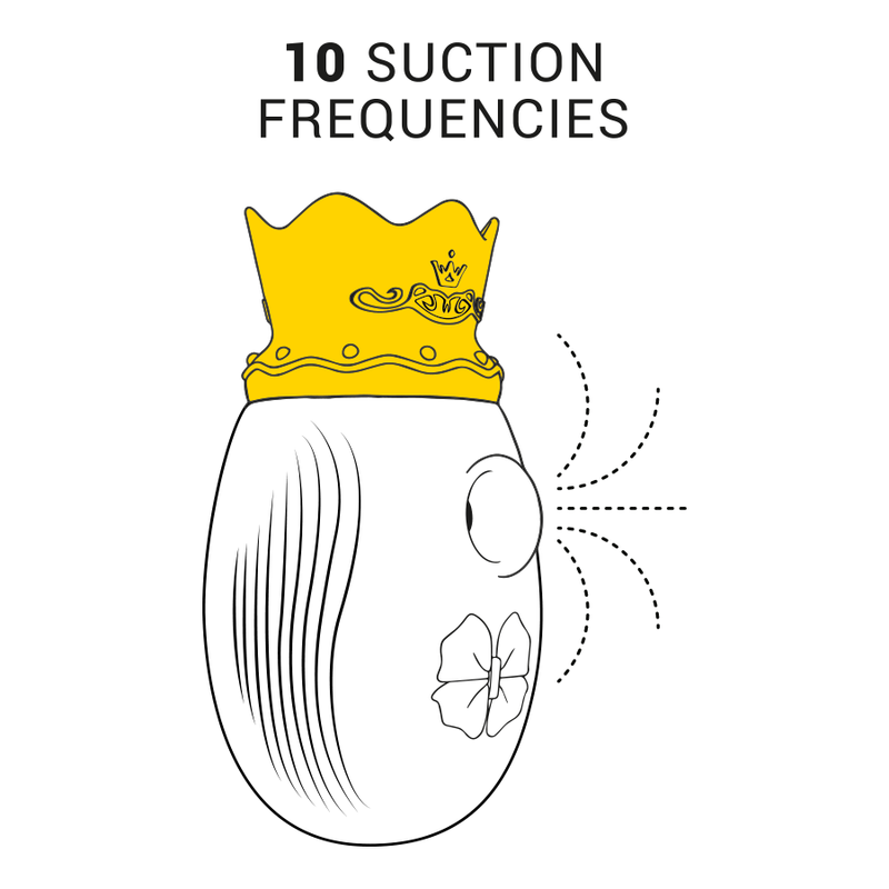 INTENSE - STIMULATEUR CLITORIS 10 MODES D'ASPIRATION ET DE LÉCHAGE - ROUGE