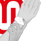 WATCHME - MONTRE À TECHNOLOGIE SANS FIL BLANCHE