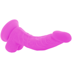 DIVERSIA - DILDO VIBRANT FLEXIBLE VIOLET 21.5 CM -O- 4.5 CM