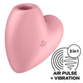 SATISFYER - CUTIE HEART STIMULATEUR ET VIBRATEUR DE PULSE D'AIR ROSE