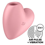 SATISFYER - CUTIE HEART STIMULATEUR ET VIBRATEUR DE PULSE D'AIR ROSE
