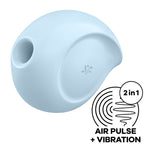 SATISFYER - STIMULATEUR ET VIBRATEUR D'IMPULSIONS D'AIR SUGAR RUSH BLEU