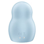SATISFYER - STIMULATEUR ET VIBRATEUR DOUBLE AIR PULSE PRO TO GO 1 BLEU