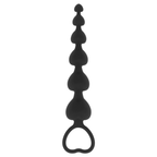 BLACK&SILVER - CHAÎNE DE COEURS ANAL MILA 18 CM