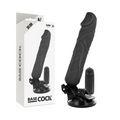 BASECOCK - VIBRATEUR RÉALISTE TÉLÉCOMMANDE NOIR 20 CM -O- 4 CM