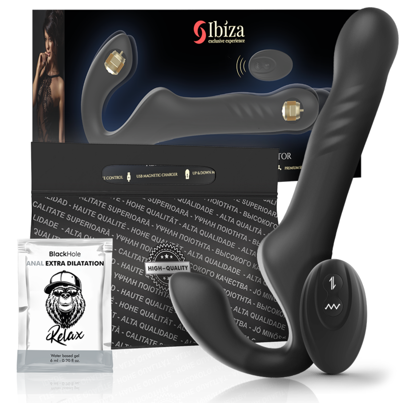 IBIZA - VIBRATEUR SANS SANGLE TÉLÉCOMMANDE UP & DOWN