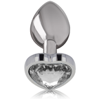 INTENSE - PLUG ANAL MÉTAL ALUMINIUM COEUR BLANC TAILLE M