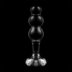 NEBULA SERIES BY IBIZA - MODÈLE 1 BOUCHON EN VERRE BOROSILICATE TRANSPARENT 10.5 CM -O- 3 CM