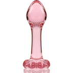 NEBULA SERIES BY IBIZA - PLUG ANAL MODÈLE 2 VERRE BOROSILICATE ROSE 11 CM -O- 3.5 CM