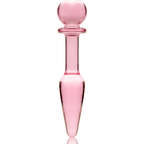 NEBULA SERIES BY IBIZA - PLUG ANAL MODÈLE 7 VERRE BOROSILICATE ROSE 13.5 CM -O- 3 CM