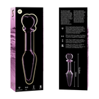 NEBULA SERIES BY IBIZA - PLUG ANAL MODÈLE 7 VERRE BOROSILICATE ROSE 13.5 CM -O- 3 CM
