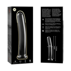 NEBULA SERIES BY IBIZA - MODÈLE 8 GODE EN VERRE BOROSILICATE CLAIR 14.5 CM -O- 2 CM