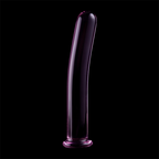 NEBULA SERIES BY IBIZA - MODÈLE 8 GODE EN VERRE BOROSILICATE ROSE 14.5 CM -O- 2 CM