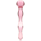 NEBULA SERIES BY IBIZA - MODÈLE 13 GODE EN VERRE BOROSILICATE ROSE 18 CM -O- 3.5 CM