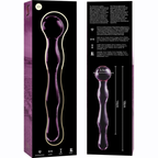 NEBULA SERIES BY IBIZA - MODÈLE 13 GODE EN VERRE BOROSILICATE ROSE 18 CM -O- 3.5 CM