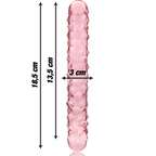 NEBULA SERIES BY IBIZA - MODÈLE 15 GODE EN VERRE BOROSILICATE ROSE 18.5 CM -O- 3 CM
