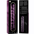 NEBULA SERIES BY IBIZA - MODÈLE 15 GODE EN VERRE BOROSILICATE ROSE 18.5 CM -O- 3 CM