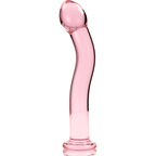 NEBULA SERIES BY IBIZA - MODÈLE 18 GODE EN VERRE BOROSILICATE ROSE 18.5 CM -O- 3.5 CM