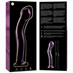 NEBULA SERIES BY IBIZA - MODÈLE 18 GODE EN VERRE BOROSILICATE ROSE 18.5 CM -O- 3.5 CM