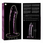 NEBULA SERIES BY IBIZA - MODÈLE 19 GODE EN VERRE BOROSILICATE ROSE 18.5 CM -O- 4 CM