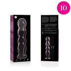 NEBULA SERIES BY IBIZA - MODÈLE 10 GODE EN VERRE BOROSILICATE ROSE 16.5 CM -O- 3.5 CM