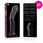 NEBULA SERIES BY IBIZA - MODÈLE 18 GODE EN VERRE BOROSILICATE ROSE 18.5 CM -O- 3.5 CM