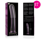 NEBULA SERIES BY IBIZA - MODÈLE 17 GODE EN VERRE BOROSILICATE ROSE 18.5 CM -O- 3 CM