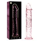 NEBULA SERIES BY IBIZA - MODÈLE 12 GODE EN VERRE BOROSILICATE ROSE 17 CM -O- 3.5 CM