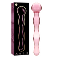 NEBULA SERIES BY IBIZA - MODÈLE 13 GODE EN VERRE BOROSILICATE ROSE 18 CM -O- 3.5 CM
