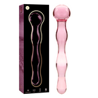 NEBULA SERIES BY IBIZA - MODÈLE 13 GODE EN VERRE BOROSILICATE ROSE 18 CM -O- 3.5 CM