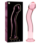NEBULA SERIES BY IBIZA - MODÈLE 18 GODE EN VERRE BOROSILICATE ROSE 18.5 CM -O- 3.5 CM