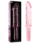 NEBULA SERIES BY IBIZA - MODÈLE 24 GODE EN VERRE BOROSILICATE ROSE 28.5 CM -O- 5 CM