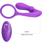 PRETTY LOVE - BAGUE WARREN ET VIBRATEUR ANAL VIOLET