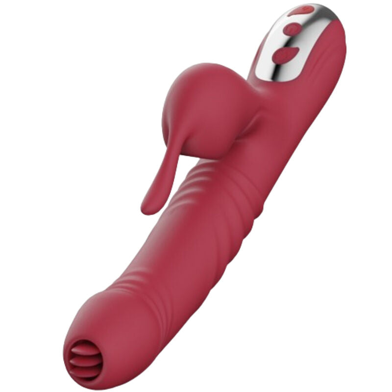 ARMONY - VIBRATEUR ET SUÇON SUCK AVEC LANGUE STIMULANTE BOURGOGNE