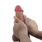 PRETTY LOVE - SÉRIE SLIDING SKIN GODE RÉALISTE AVEC VENTOUSE SLIDING SKIN MARRON 23,4 CM