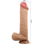 PRETTY LOVE - SÉRIE SLIDING SKIN GODE RÉALISTE AVEC VENTOUSE SLIDING SKIN FLESH 26 CM