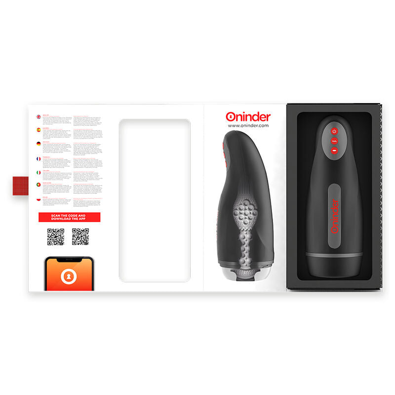 ONINDER - MASTURBATEUR RECHARGEABLE POUR HOMME SEOUL 10 VITESSES - APPLICATION GRATUITE