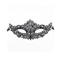 QUEEN LINGERIE - MASQUE EN DENTELLE NOIRE MODÈLE 1