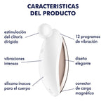 SATISFYER - SPOT ON 2 VIBRATEUR LAY-ON BLANC