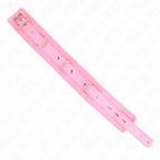 KINK - COLLIER AVEC LAISSE 65 CM AVEC RESTRICTIONS ROSE 36-42 CM X 5,5 CM