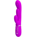 PRETTY LOVE - SHANIA TRIPLE RABBIT VIBRATEUR MULTIFONCTION ROSE