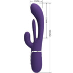 PRETTY LOVE - SHANIA TRIPLE RABBIT VIBRATEUR MULTIFONCTION VIOLET