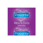 PASANTE - PRÉSERVATIFS INTENSITÉ RIBS & DOTS 144 UNITÉS
