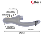 IBIZA - VIBRATEUR CLITORIALE MULTICELLULAIRE À BROSSAGE RABITT HI-TECH ET DOUBLE ONDES