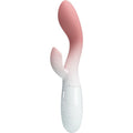 PRETTY LOVE - VIBRATEUR POINT G LUMINEUX + STIMULATEUR DE CLITORIS 30 VIBRATIONS ROSE