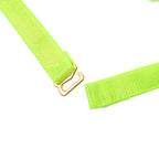 SUBBLIME - 955281 ENSEMBLE SOUTIEN-GORGE AVEC COLLIER ET DÉTAILS DE JAMBES VERT FLUORESCENT L/XL