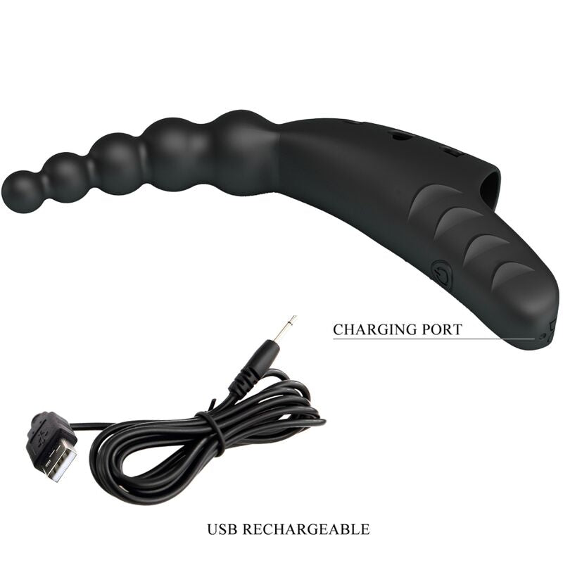 PRETTY LOVE - JORDIN FINGER VIBRATOR 10 VIBRATIONS NOIR